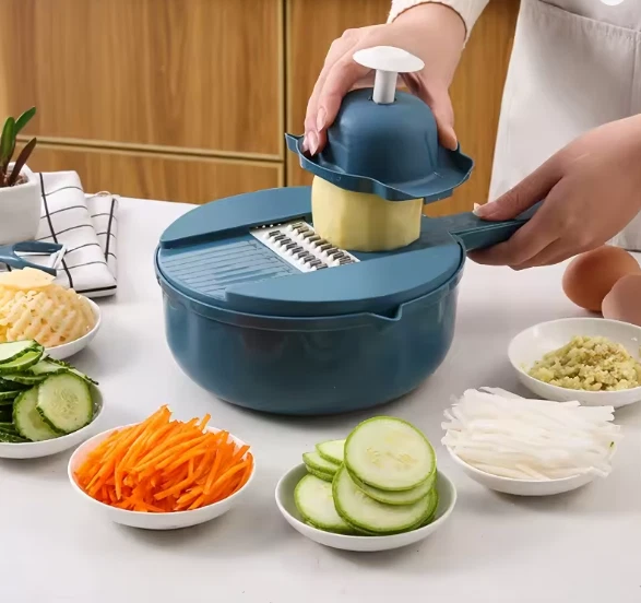 12-in-1 Multi-Functional Vegetable Chopper and Slicer - Perfect for Commercial