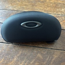 Oakley Sunglasses Hard Shell Case Oval Black with Zipper - New