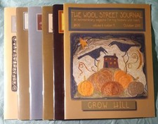 The Wool Street Journal Lot Of 6 Issues Rug Hooking