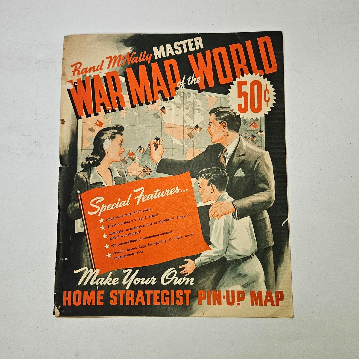 Rand McNally & Co. 1940-1949 Date Range Antique Maps, Atlases