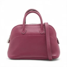 Hermès mini mini Bolide Evercolor Tosca Silver Metal Fittings □C: 1999