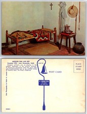 Mission San Luis Rey Interior Room California Postcard