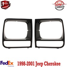 Headlight Door Set For 1998-2001 Jeep Cherokee Parking Light Hole Left And Right