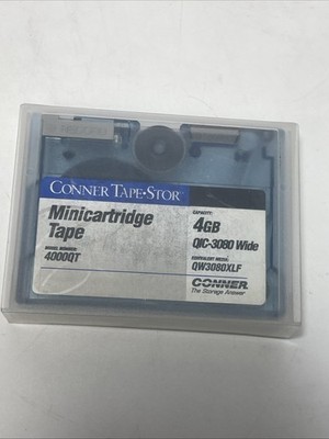 NEW 1/PK Conner 4000QT 4GB Data Tape MiniCartridge QIC-3080 Wide QW3080XLF