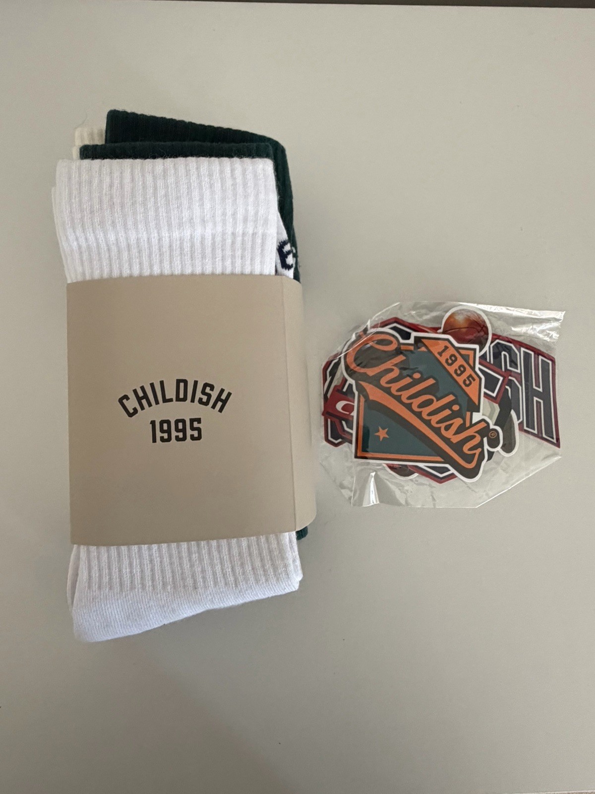 Brand New Childish Varsity Collection Socks 4 Pack Deadstock Rare with Stickers image 3