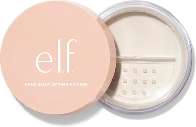Halo Glow Setting Powder, seidig, schwerelos, verschwimmend, glättet, minimiert Poren 