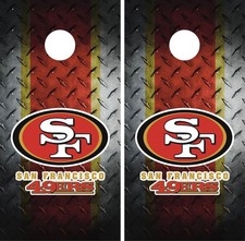 San Francisco 49ers Cornhole Board Wrap Skin Decal Football Vinyl Sticker VZ28