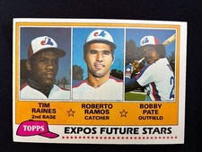 1981 Topps - Future Stars Tim Raines, Bobby Ramos, Bob Pate #479 (RC)