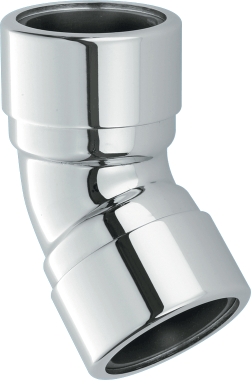 McAlpine 35B-CB 135° Chrome Plated Brass Compression Bend 1.25""