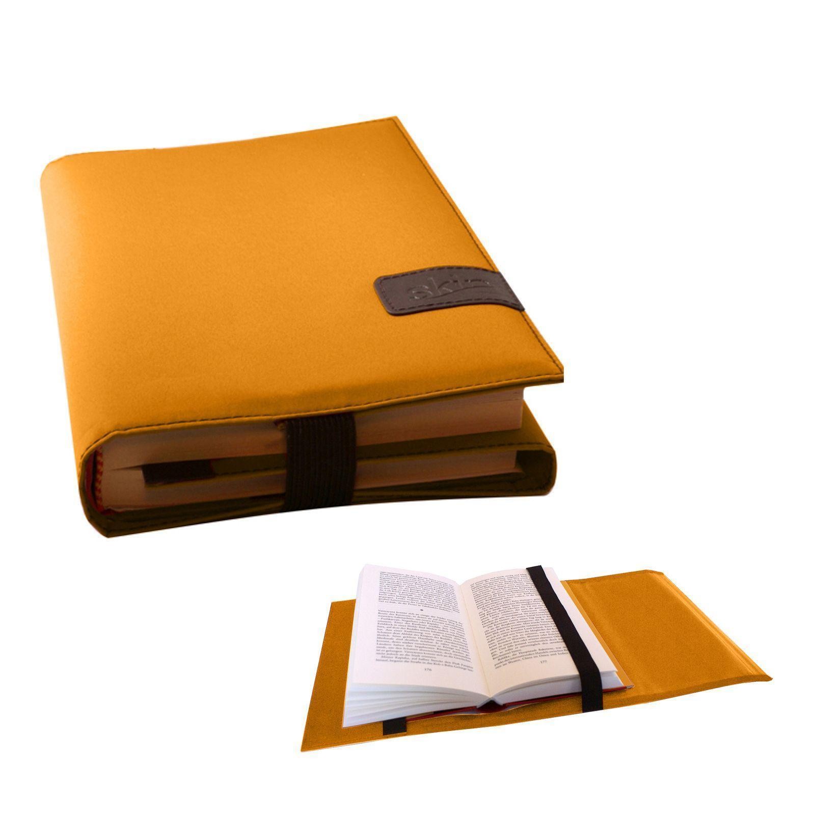 Barth & Bauer Gelb Bookskin Buch Einband (Größenverstellbar) In Safran- Mit Lesezeichen - Image 2