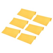 Microfiber Cleaning Cloth 6" x 6" Suede for Camera Lens Eyeglasses Yellow 24pcs
