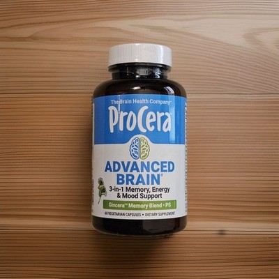 Procera   Advanced Brain 3-in-1 Memory Energy Mood Support | 60 Caps | Exp 4/28