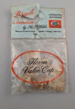 HUNT WILDE SILVER Glitter Bicycle Flag Valve Caps *NOS*- Schwinn STINGRAY