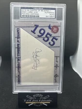 2018 HA CAPITOL OF BASEBALL ANDY CAREY 1955 Auto #D /20 PSA DNA YANKEES - G01