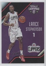 2015-16 Panini Totally Certified Mirror Purple 5/50 Lance Stephenson #101 z5i