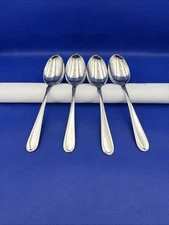 Oneida FLIGHT RELIANCE Stainless Soup Spoon  Glossy USA Silverware Flatware Lot4
