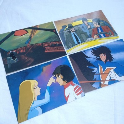 Lupin the Third & Space Battleship Yamato Postcard Set of 4 Collectible Japan