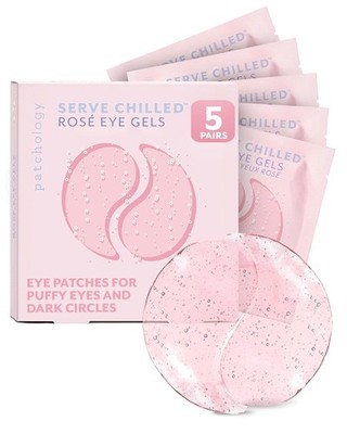 Patchology Serve Chilled Rosé Hydrating Under Eye Patches 5 Pairs/Fast Delivery