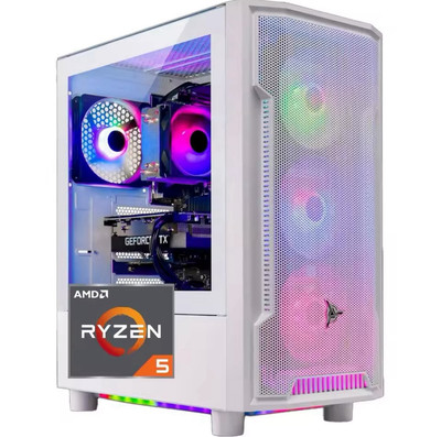 Skytech Archangel Gaming PC Desktop, Ryzen 5 5500 3.6 GHz (4.2GHz Turbo Boost),
