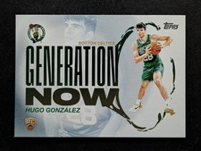 2025-26 Topps HUGO GONZALEZ Rookie RC Generation Now Boston Celtics #GN-28