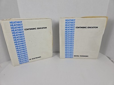 HeathKit Continuing Education Digital Techniques & DC Electronics Manuals ROUGH