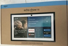 Amazon Echo Show 15 2nd Gen15.6in smart display Alexa Fire TV Remote Control,new