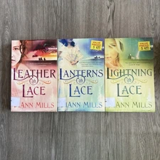 Lot of 3 Texas Legacy books by DiAnn Mills - Leather & Lace, Lanterns, Lightning
