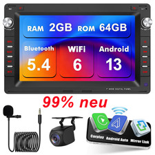 DE 7” 2+64GB Apple Carplay Android 13 GPS Autoradio+CAM Für VW Polo 9A 9N Passat