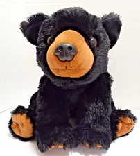 Wild Republic BLACK BEAR 12” Soft Plush Stuffed Animal Toy