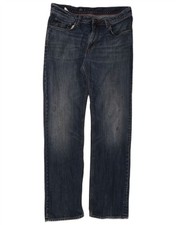 Tommy Hilfiger Mens Mercer Straight Jeans W34 L32 Navy Blue Cotton BE07