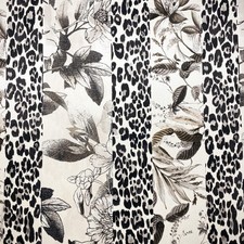 Seide Stretch Satin Blumen Leo Musterung Leicht Erwachsene Bekleidung Tuch Hosen