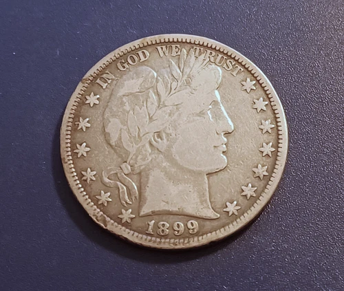 Fine 1899-P Barber Half Dollar