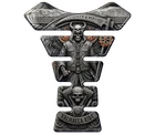 Nordic Stone Carving, Biker Grim Reaper design, Gel Resin Domed K1 Tank Pad