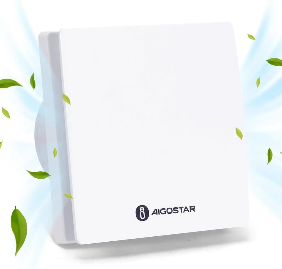 ESTRATTORE ASPIRATORE ARIA DA MURO VENTOLA CUCINA BAGNO 11W AIGOSTAR Ø 100/110" 