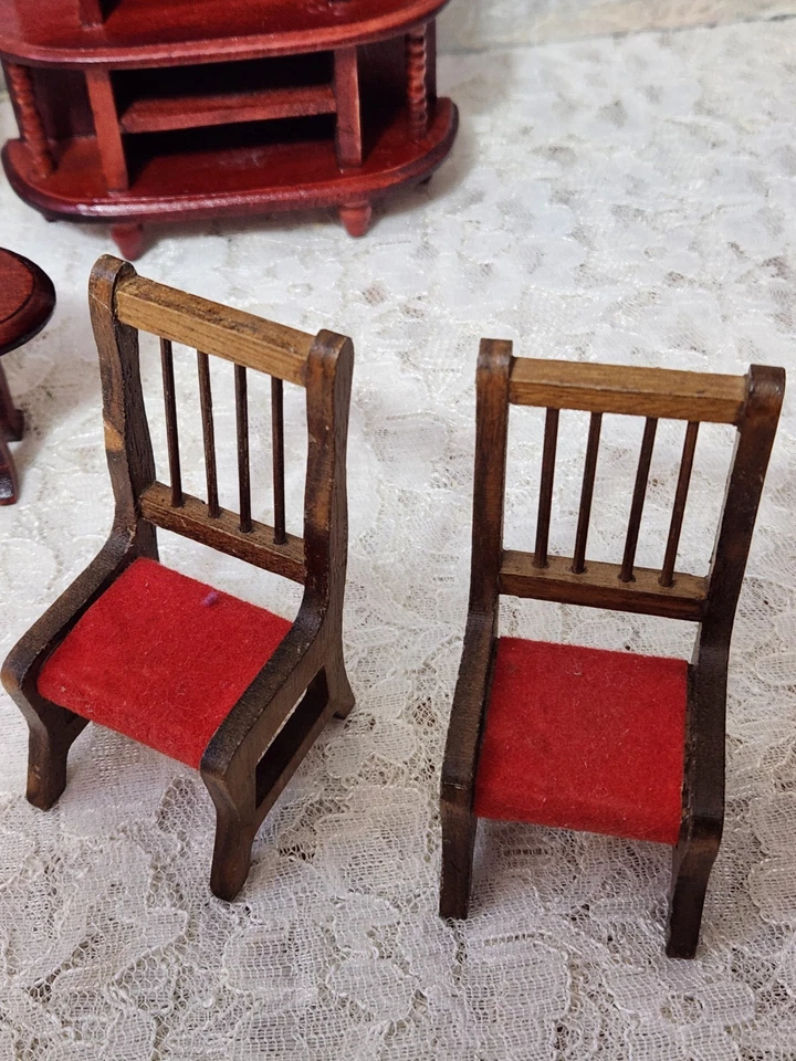 Винтажный кукольный домик мебель набор для гостиной.L-4 - Изображение 4 из 4