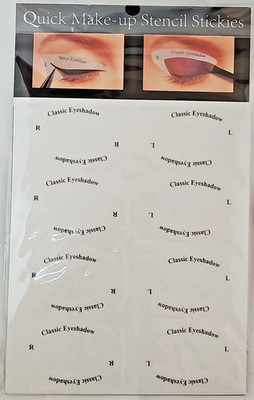 Quick Make-Up Stencil Stickers for Eyeshadow & Eyeliner 32 Pair/pack