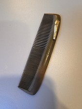 Vintage Genuine ACE Hard Rubber Pocket Clip Comb 5" Brown Made in USA