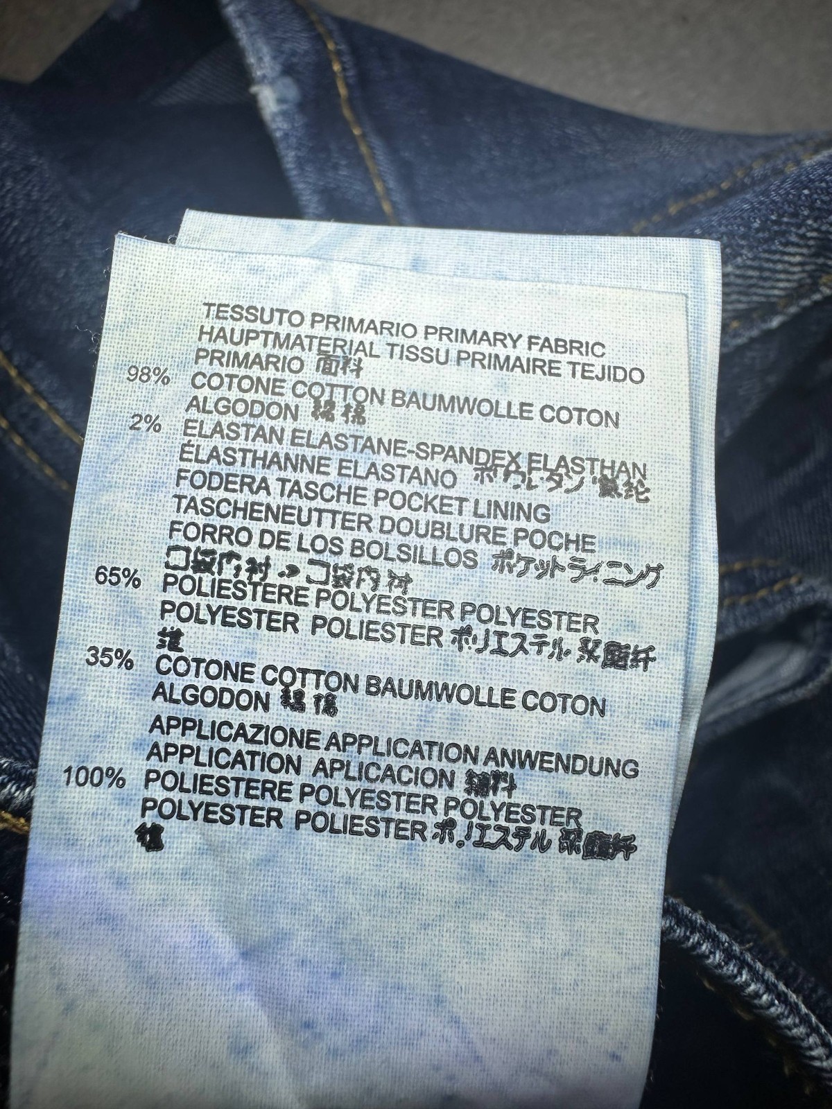 Dsquared2 Icon Jeans Mens Distressed Easy Slim Blue Denim Size 44 image 7