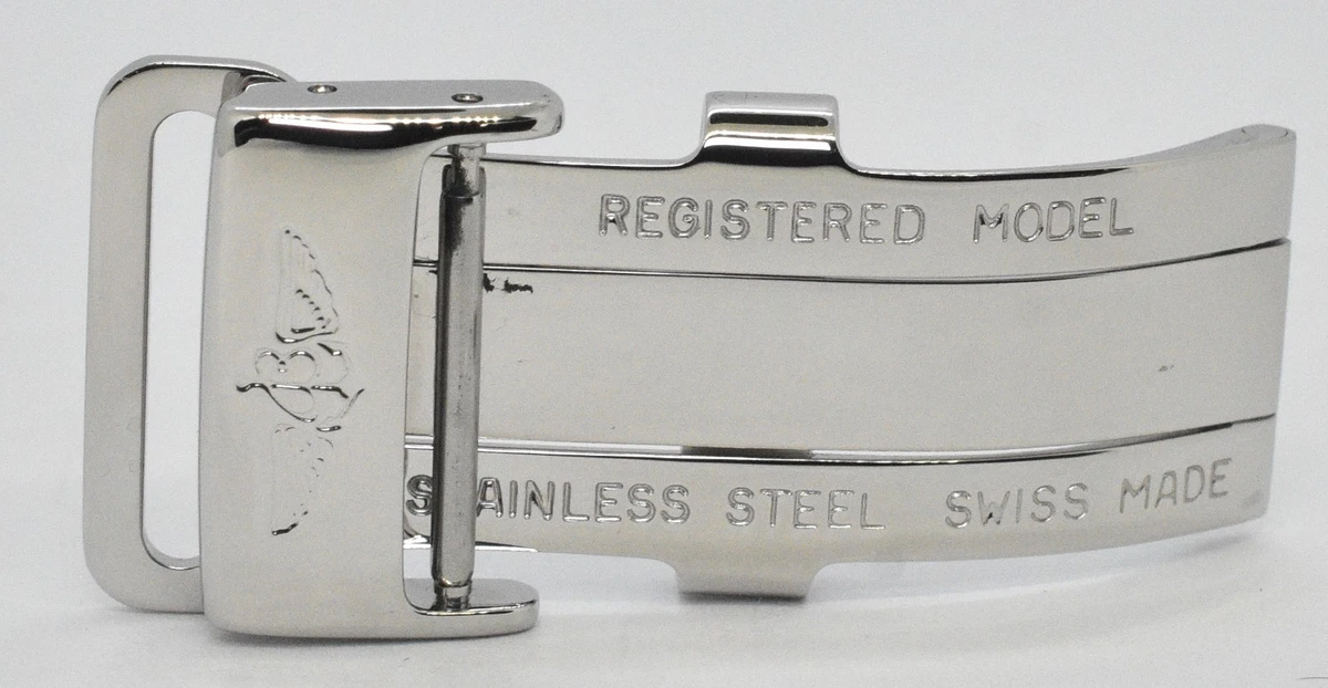 Breitling Stainless Steel Wristwatch Bands 16 mm Band Width for