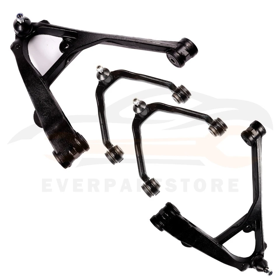 4 Pcs Front Upper Lower Control Arm Kit For 2003-2010 Chevrolet Express 1500 Van - Image 4 of 4
