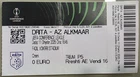 Football tickets / Tickets / Conference League 2025 / Drita - AZ Alkmaar