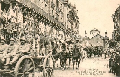 Orleans Loiret Les Fetes de la Victoire Le Defile de l'Artillelrie