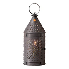 Irvins Country Tinware 15-Inch Revere Lantern in Kettle Black