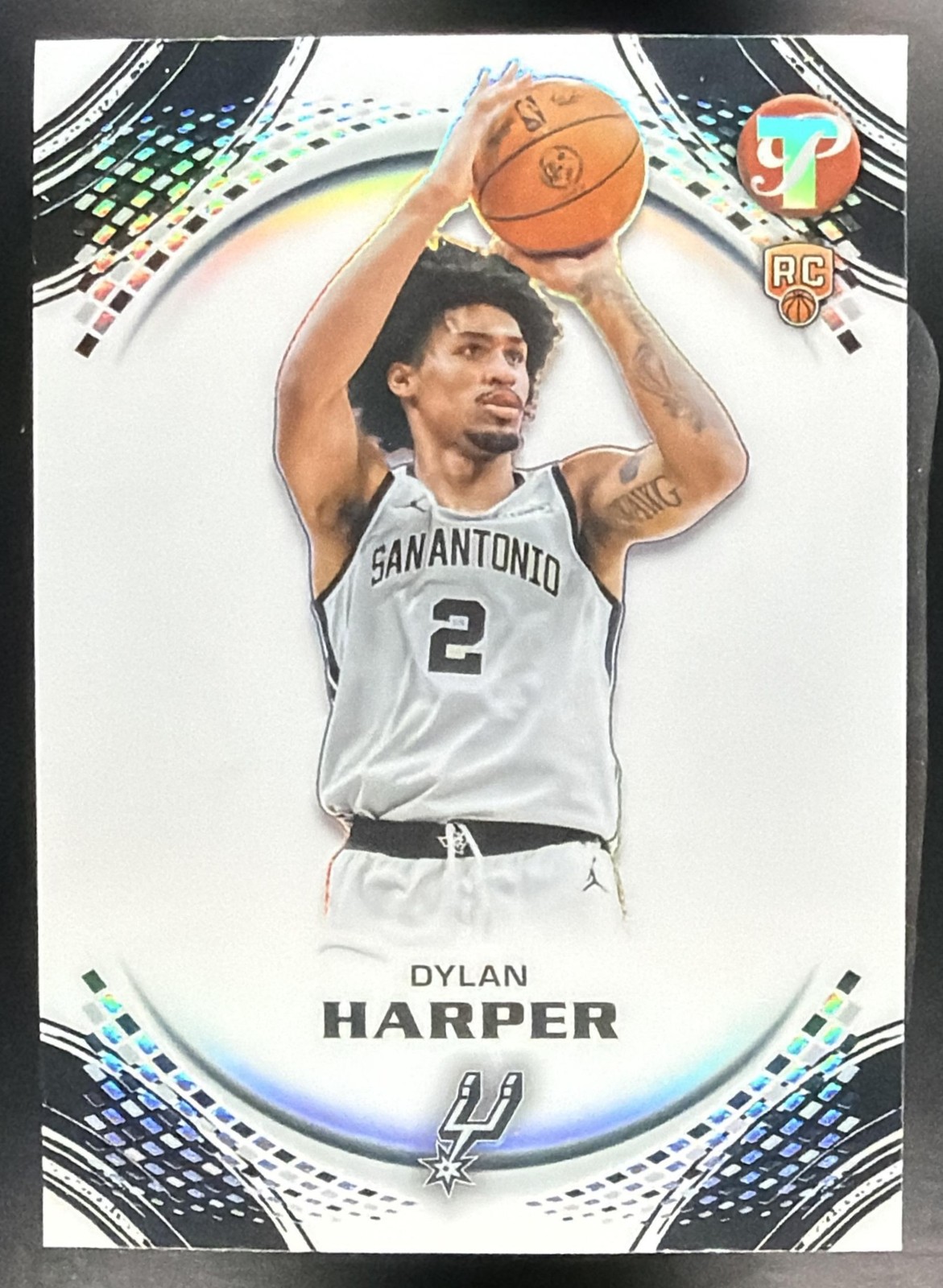 2025 TOPPS PRISTINE DYLAN HARPER PAINT THE ARC REFRACTOR #117 RC SPURS