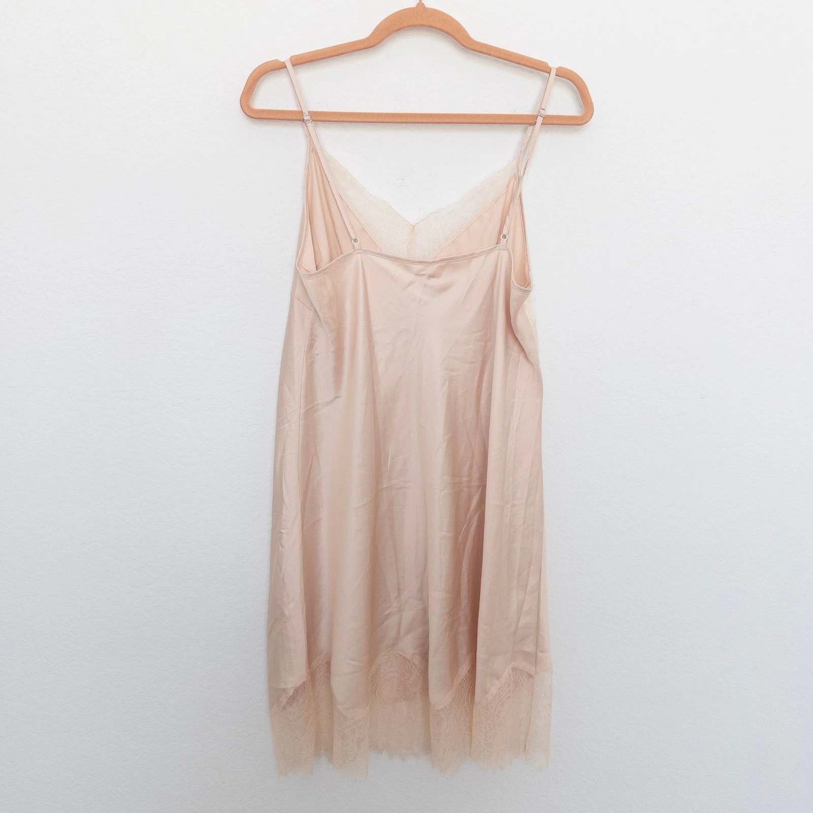 UNDERCOVER Abito donna slip Y2K Victoria's Secret taglia L champagne pizzo coquette lingerie