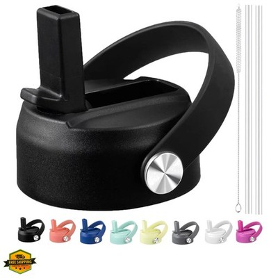 Straw Lid for Hydro Flask Wide Mouth Water Bottle 32 40 OZ - Lids with Straws...