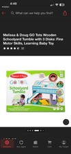 Melissa Doug Go Tots School Yard Tumble Tower Playset