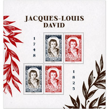 FRANCE BLOC FEUILLET JACQUES LOUIS DAVID TIMBRES NEUFS** ANNÉE 2025