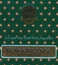 Frankincense Masala Incense Sticks From Anand, 20 Gram Box (About 15-20 Sticks)