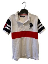 US Polo Assn Polo Shirt 100 Cotton Youth Boys Size L 14-16 GUC